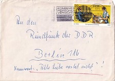 DDR- Bedarfsbrief "An den Rundfunk der DDR" -Alte Liebe rostet nicht- 1979