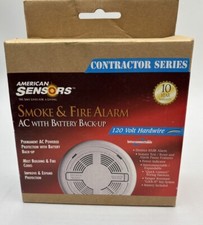 American Sensors Hardwired Smoke and Fire Ala...