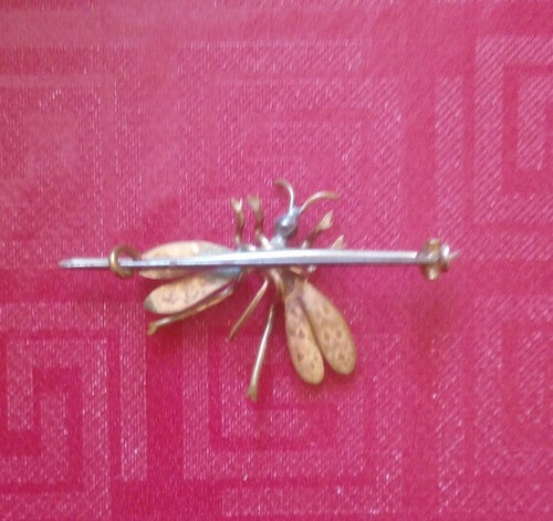 Spillo vintage con Farfalla anticato 5,2 x 3,5 cm (30) Come da foto - Foto 2 di 2