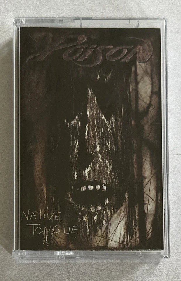 Poison Native Tongue Cassette Tape Rock EX / M Condition - Imagen 2 de 4
