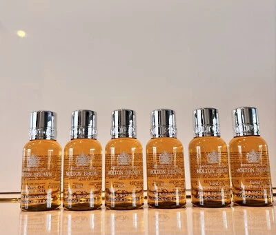 MOLTON BROWN Sunlit Clementine & Vetiver Bath & Shower Gel 6 x 30 ml