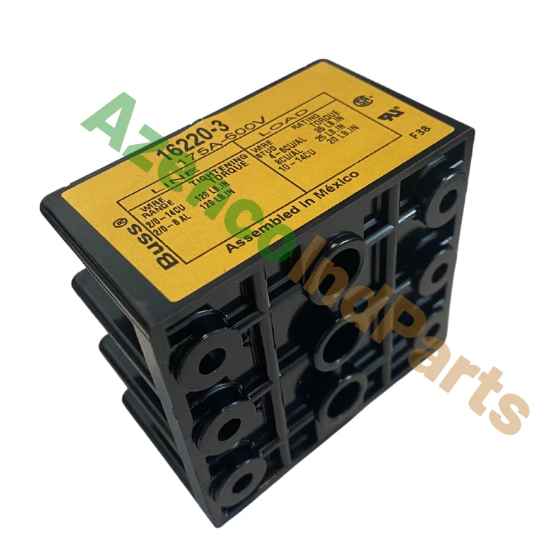 New Eaton Bussman 16220-3 Power Distribution Block 3 Pole 175A 600V - Image 2 of 4
