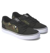 DC ANVIL CANVAS TX SE LO SKATE SNEAKER MEN SHOES BLACK/CAMOUFLAGE SIZE 13 NEW