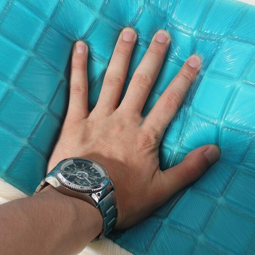 ALMOHADA CERVICAL CONTORNO ESPUMA VISCOELÁSTICA ORTOPÉDICA REFRIGERANTE GEL CABEZA FIRME CUELLO ESPALDA - Imagen 10 de 12