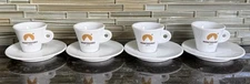 Set Of 4 IPA Cups & Saucers Caffe Montedoro Espresso Cup, Made In Italy
