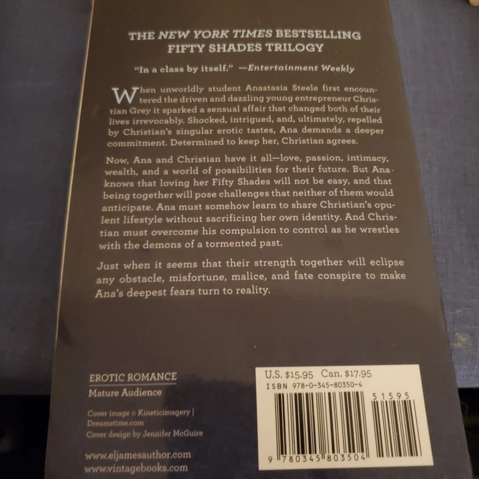 Fifty 50 Shades of Grey Book Set, Trilogy And Darker By E L James, Paperback - Image 4 of 4
