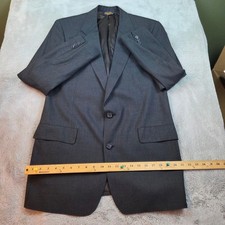 Brooks Brothers 100 Wool 2-Button Blazer Sport Coat Mens 42L Charcoal Gray