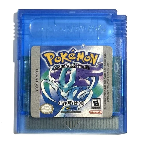 NINTENDO Pokémon: Crystal Version GAME BOY Cartridge [Tested & Working]