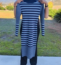 Michael Kors Long, Midi Length Dress High Neck Long Sleeve Body Hug XS