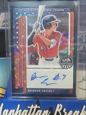BLACK 1/1 AUTO🔥 BRANDON SWEENEY 2026 Panini Stars & Stripes Prizm