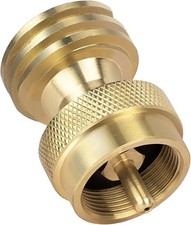 GASPRO 1lb Propane Tank Adapter 20lb to 1lb Converter Solid Brass Fitting US