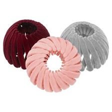Bird Nest Magic Hair Clip, (3 Pack, Gray/Pink/Burgundy)