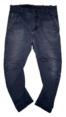Y2K G Star Raw Pants Mens 32 x 30 Bronson Chino 3D Loose Tapered Twist Shape