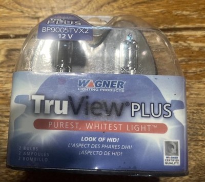 Wagner Headlight Lamp Bulbs TruView Plus BP9005TVX2 12V