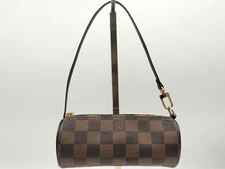 Louis Vuitton Papillon Pouch Damier Canvas Shoulder Bag Vintage Authentic