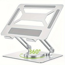 Laptop Stand, Adjustable Computer Stand with 360  Swivel Base, Ergonomic Foldabl