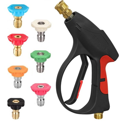 #ad #ad 1 4quot; High Pressure Washer Gun 4000 PSI Car Wash Foam Spray Short Wand w 7 Nozzle $23.91