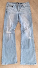 Lucky Brand Sweet Mid Rise Boot Denim Blue Jeans Womens Size 14/32 R Distressed