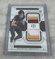 2024 National Treasures LUKE McCAFFREY /5 (RC) 3-Color Dual Patch #RDM-LMC