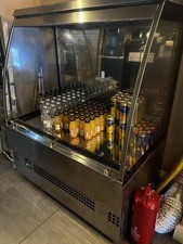 🧊 Commercial Display Fridge / Drinks Chiller – Stainless Steel Glass Front