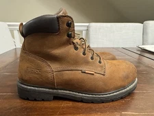 Red Wing Worx Boots Men’s 10 Safety Toe Brown Leather