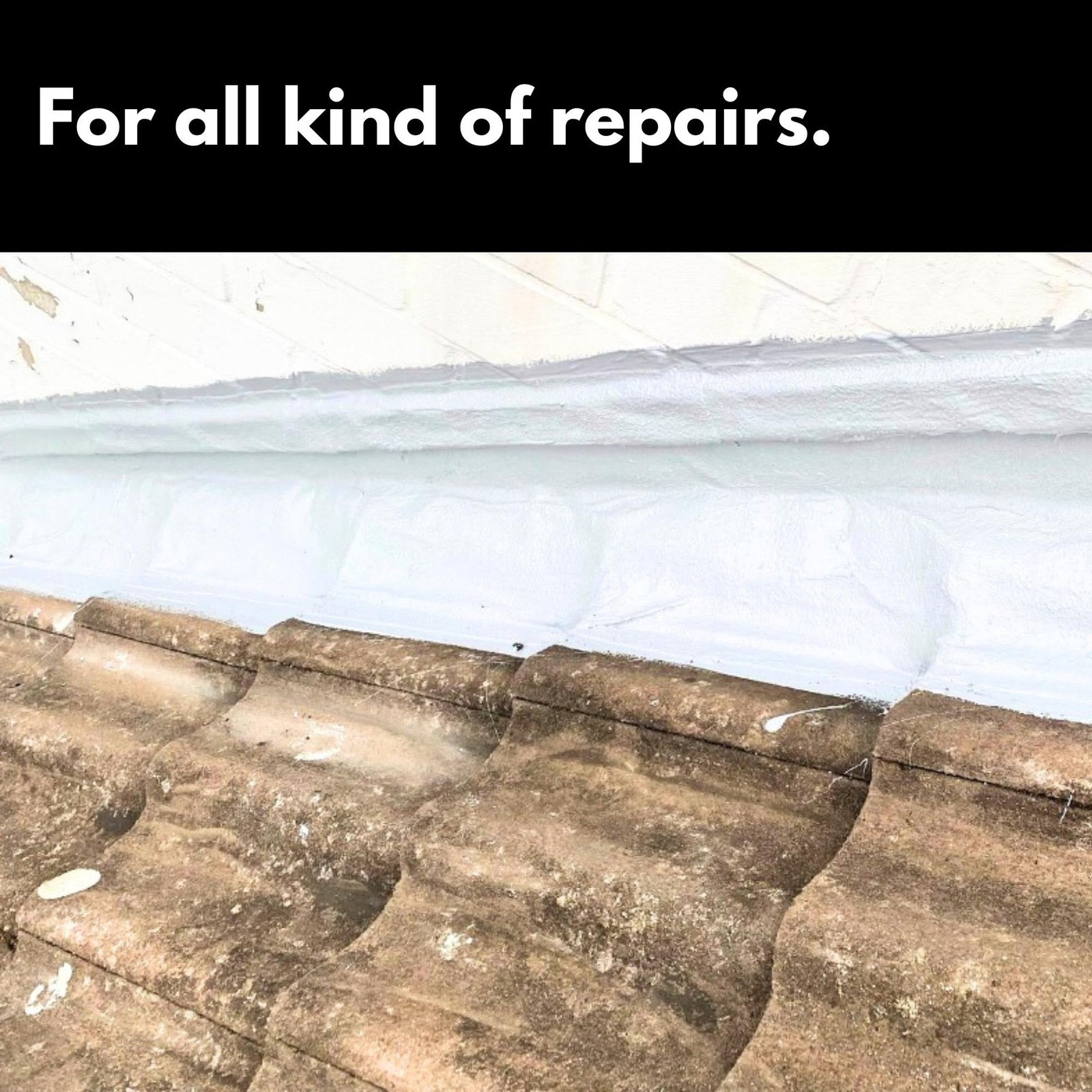 HSS Liquid Rubber White 7.7oz MS Polymer Sealant for Roof, Cracks, Walls