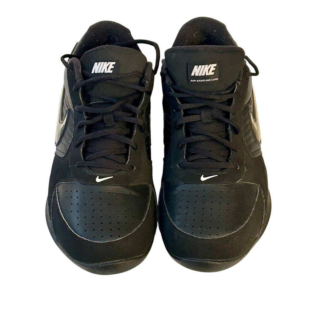 Nike Air Baseline Low Men’s Black Sneakers Shoes Athletic Sports Fall Logo Sz 12 Nike Air Baseline Low Men main image 4