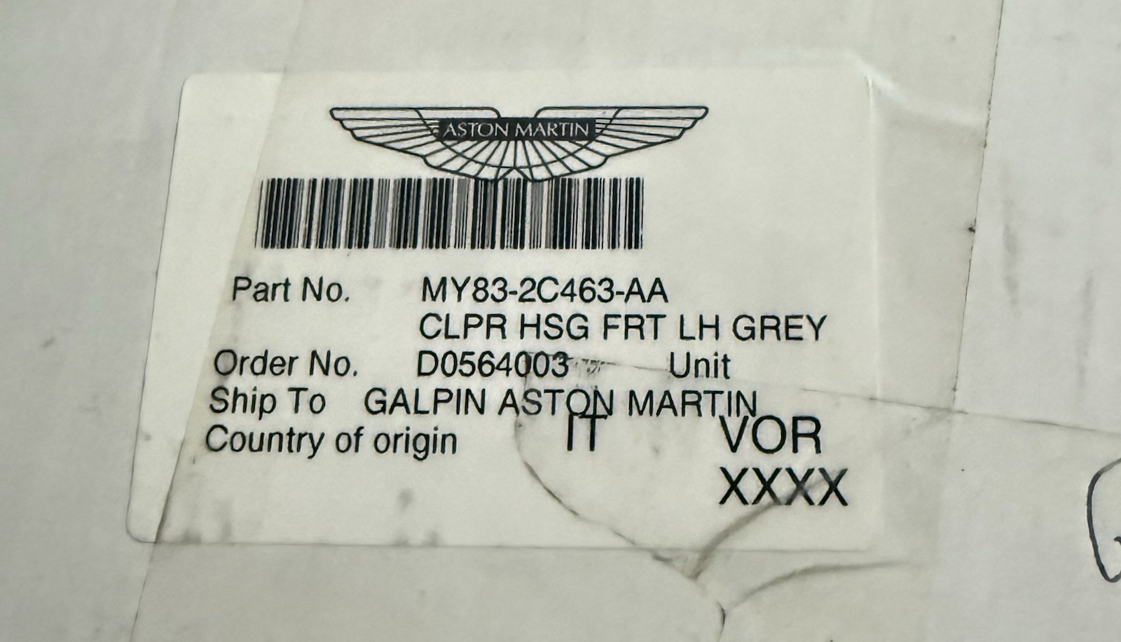 Aston Martin Dbx New Front Left Driver Brake Caliper OEM  MY83-2C463-AA Silver