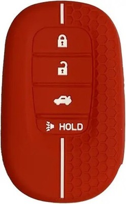 Key Fob Cover: 4 Buttons Silicone Remote Case Protector Fit for 202 Color: Red