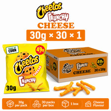 Cheetos Crunchy Cheese Snacks Crisps 30g x 30