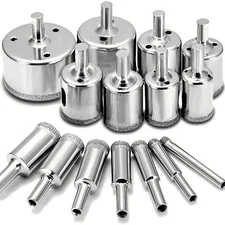 15 PCS Diamond Drill Bit Hole Saw Tool Set for Glass Ceramics and Porcelain