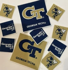 Georgia Tech - Iron On Fabric Appliques - Sports Patches