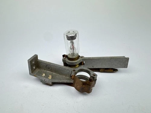2 x Rare Lamp Holder / Stabi Tube Socket Wehrmacht Radios Component