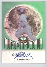 2014 Leaf Valiant Out of this World Green Prismatic Dalton Pompey Auto 2b2