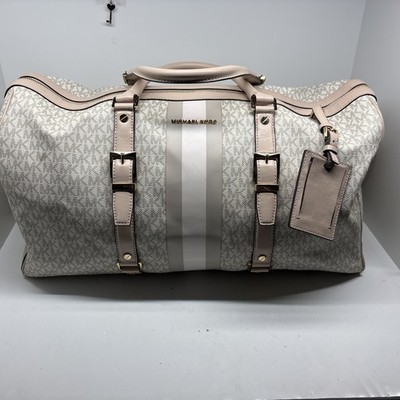 Michael Michael Kors Logo Bedford Travel Extra Large Weekender Vanilla/Soft Pink