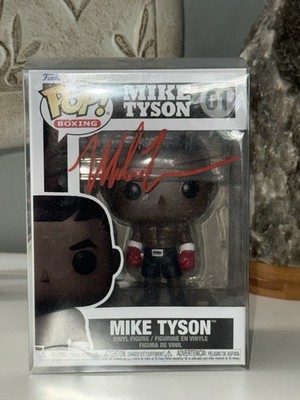 Funko Pop! Boxing Mike Tyson #01 Autographed Vinyl Figure PSA COA21 +Protector