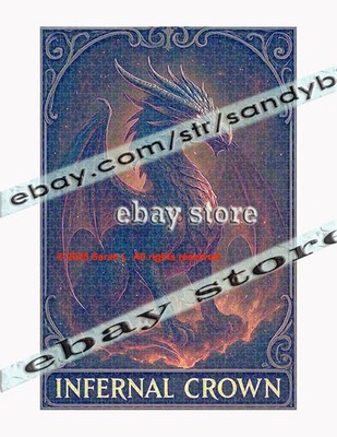 1000 piece jigsaw puzzle Infernal Crown Dragon Epic fire myth