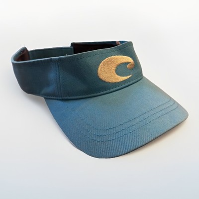 Costa Del Mar Hat Men's Adjustable Blue Cotton Visor Embroidered Logo