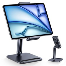 Tablet Stand, Heavy Aluminum Tablet Holder for Desk with Adjustable 360  Swiv...