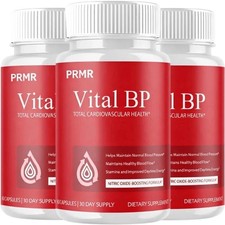  3 Pack Vital BP Advanced Blood Support Vitamin Formula VitalBP - 180Capsules
