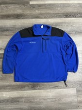 Vintage 90s Columbia Sportswear 1/4 Quarter Zip Fleece Sweater Y2K - Men  s XL