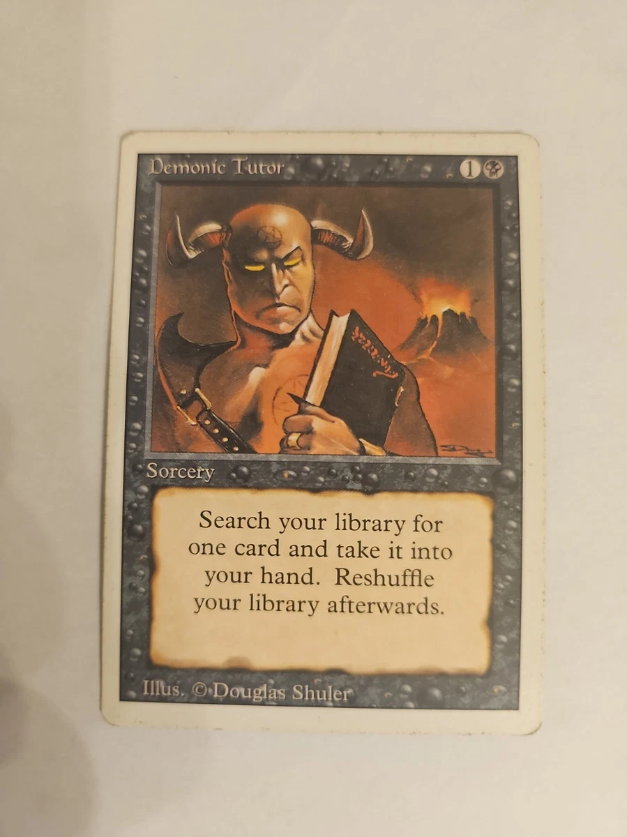 25+ Demonic Tutor Magic: The Gathering Individual Trading Card