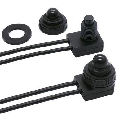 TWTADE 2PCS Waterproof RV Push Button Switch 12V ON/Off SPST Switch for Motorcyc