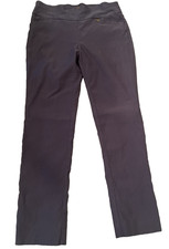 Anne Klein Blue Dress Pants Size 10 Straight Leg Pull On