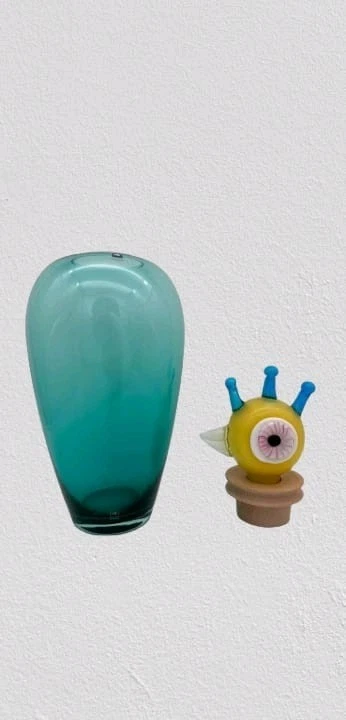 LEONARDO Vase Glasvase PAPAGENO "PEPPE" 45cm NEU & OVP türkis UVP 159,- EUR..... - Bild 2 von 4