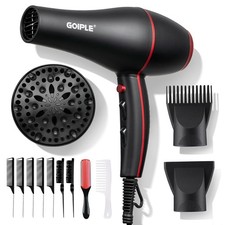 13Pcs Ionic Constant Temperature Hair Blow Dryer Kit - Lightweight, Low Noise...