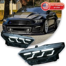 Headlights For Ford Mustang 2015-2017 Led Car Lamps Drl Dynamic Turn Signals Headlights For Ford Mustang 2015-2017 Led Car Lamps Drl Dynamic Turn Signals