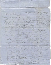 Clark, S. H., 1856 Syracuse Letter to Reformer and Abolitionist Gerrit Smith