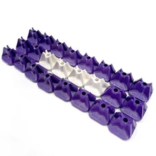 Stud Boy, SUPER-LITE .750 PURPLE/WHT SINGLE STUD BACKERS 24PC, 2513-P1-PUR-WHT