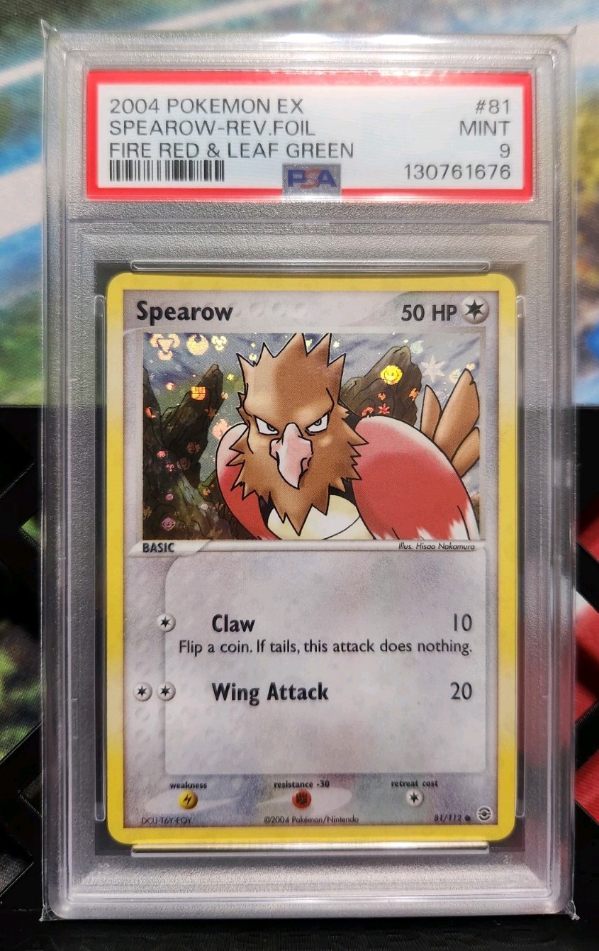 Spearow 81/112 FireRed & LeafGreen Reverse Holo Pokemon Psa 9